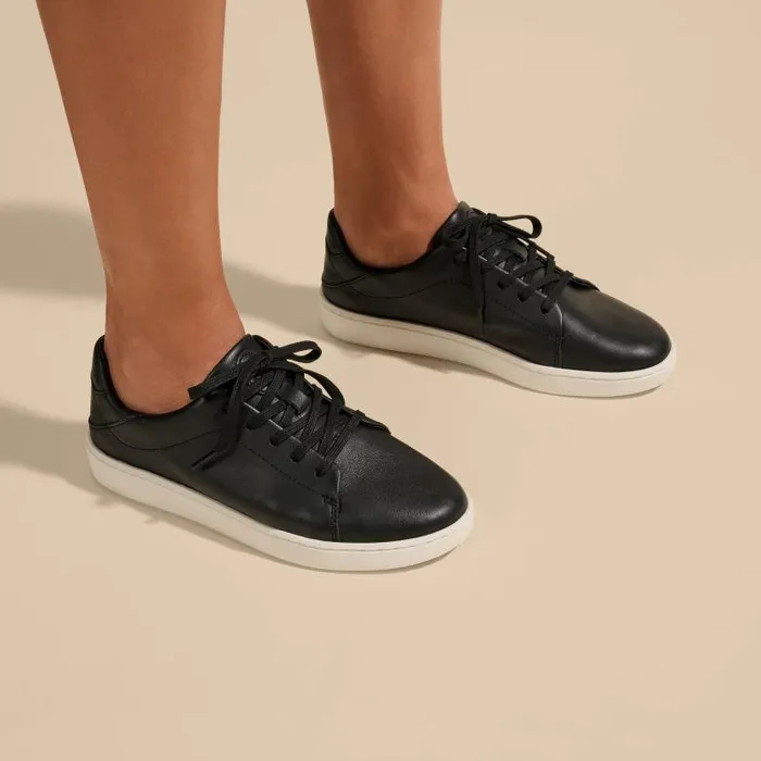 Women Pehuea L Ili Womens Everyday Leather Sneakers Black Olukai Leather Women Pehuea L Ili Womens Everyday Leather Sneakers Black Olukai Leather