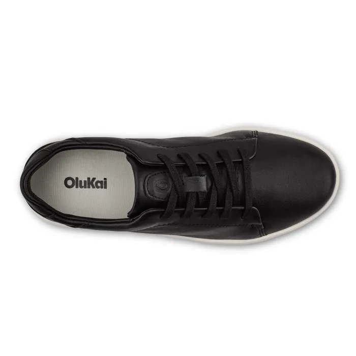 Women Pehuea L Ili Womens Everyday Leather Sneakers Black Olukai Leather Women Pehuea L Ili Womens Everyday Leather Sneakers Black Olukai Leather