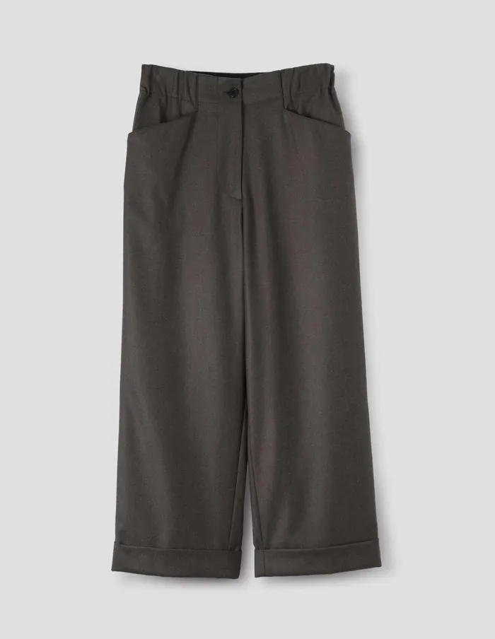 Women Relaxed Crop Trouser Tobacco Margaret Howell Trousers