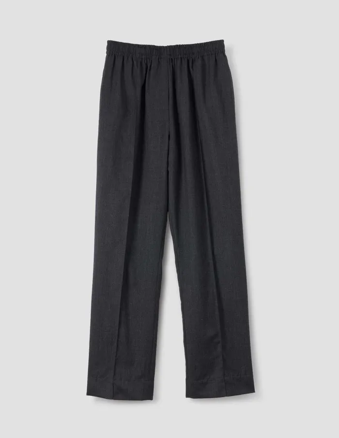 Women Relaxed Pintuck Trouser Charcoal Margaret Howell Trousers