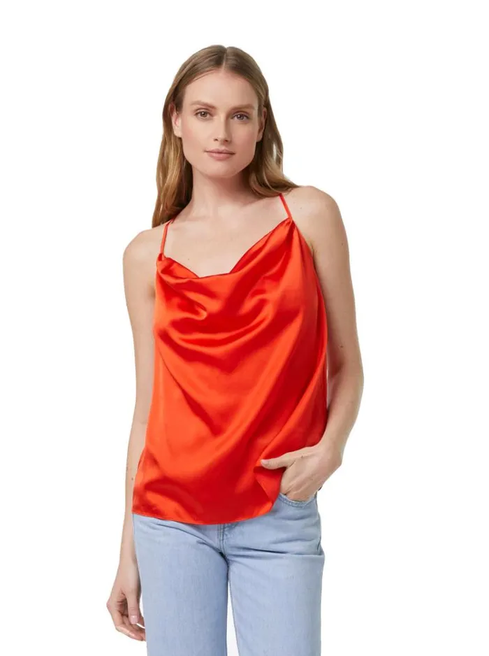 Women ROSA CAMI Rust Robert Graham Tops