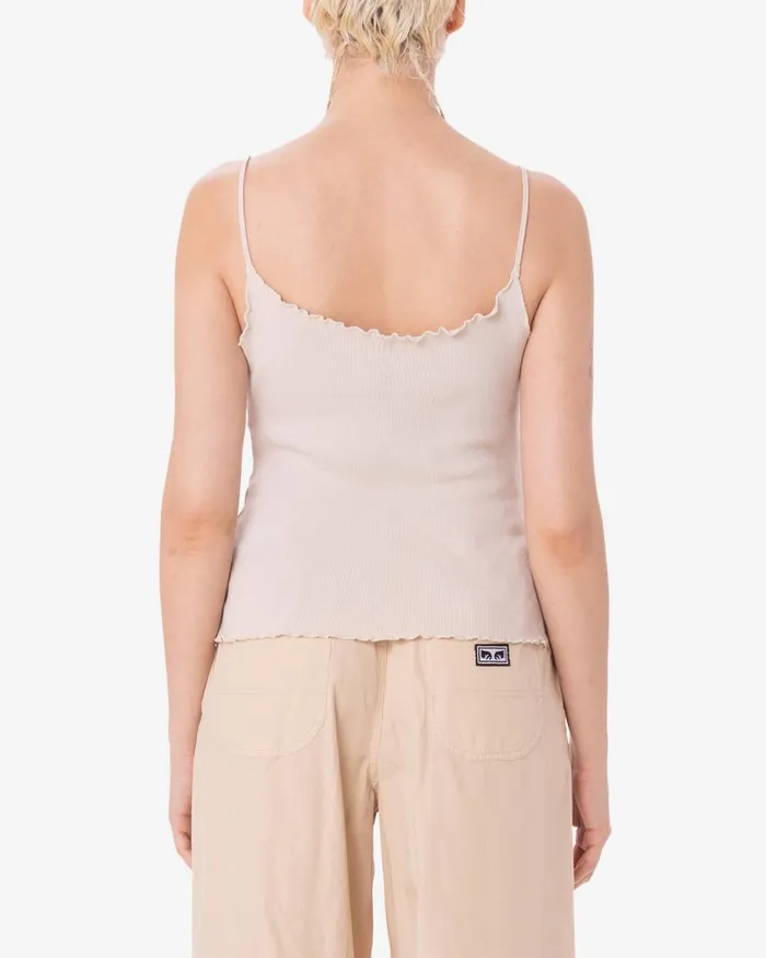 Women SCRIBBLE SQUARE DREY TANK Clay OBEY Clothing TSHIRTS
