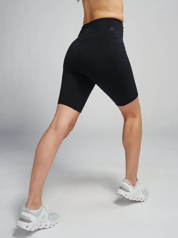 Women Sculptive Pocket Bike Short 8in Tasc Performance Running Training