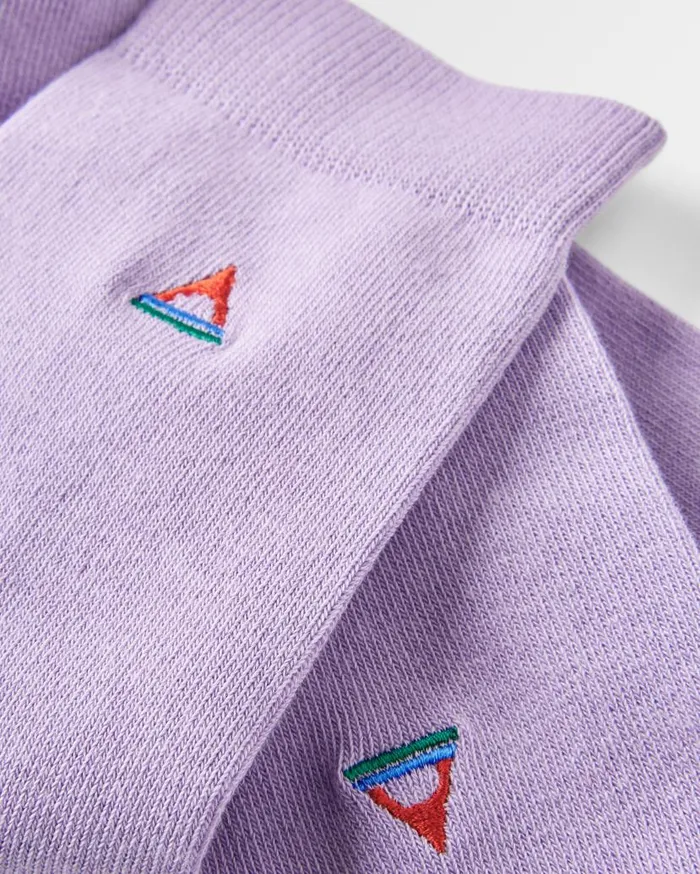Women Socks Passenger Organic Crew Socks Dusty Lilac Dusty Lilac