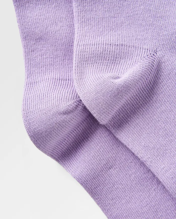 Women Socks Passenger Organic Crew Socks Dusty Lilac Dusty Lilac