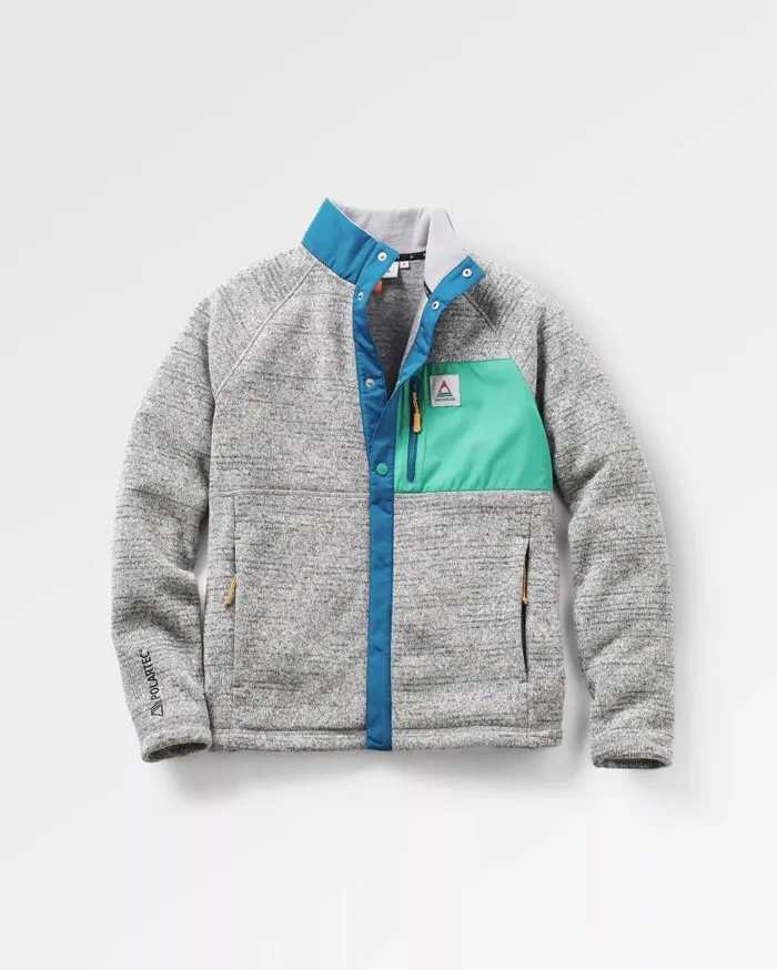 Women Tops Passenger Amber Recycled Polartec Fleece Grey Marl Grey Marl