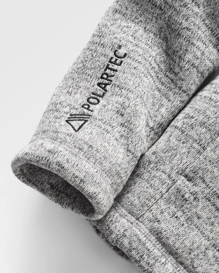 Women Tops Passenger Amber Recycled Polartec Fleece Grey Marl Grey Marl