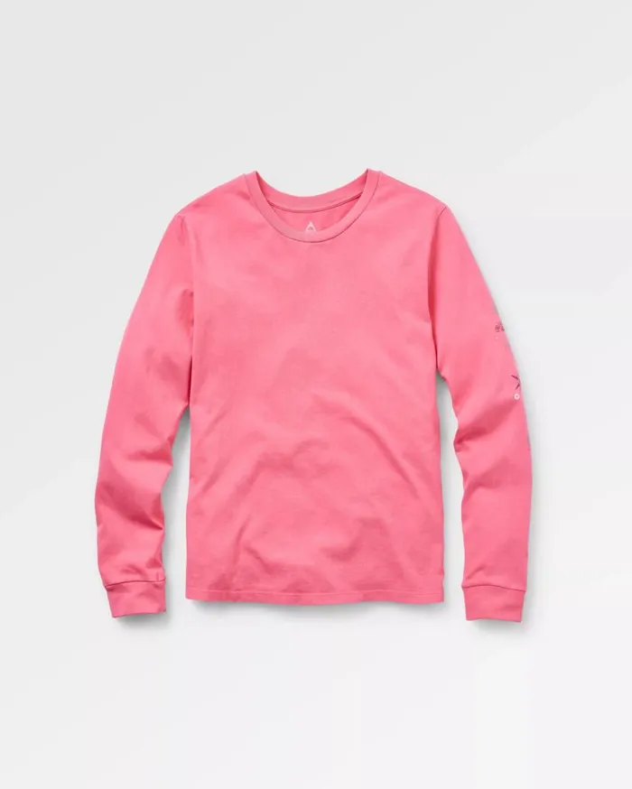 Women Tops Passenger Chica Recycled Cotton LS TShirt Soft Rose Soft Rose