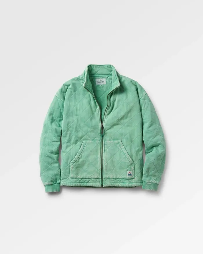 Women Tops Passenger Clementine Quilted ZipThrough Green Spruce Green Spruce