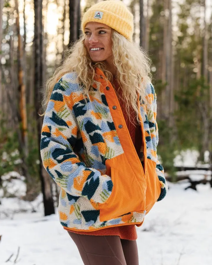 Women Tops Passenger Clover Recycled DeepPile Sherpa Fleece Off White Camo Off White Camo Women Tops Passenger Clover Recycled DeepPile Sherpa Fleece Off White Camo Off White Camo