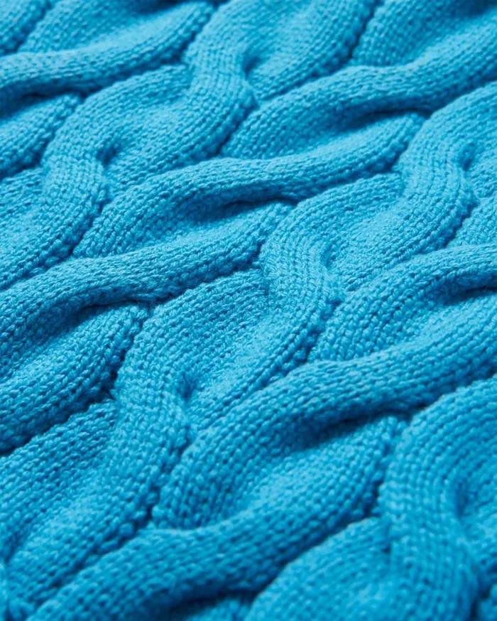 Women Tops Passenger Comfort Organic Knitted Jumper Atlantic Blue Atlantic Blue