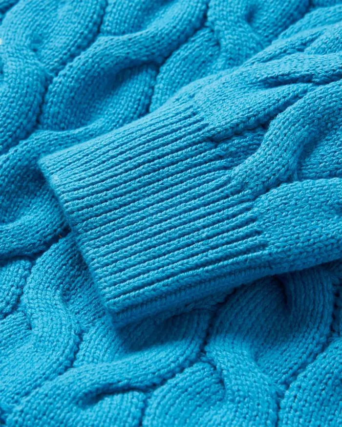 Women Tops Passenger Comfort Organic Knitted Jumper Atlantic Blue Atlantic Blue