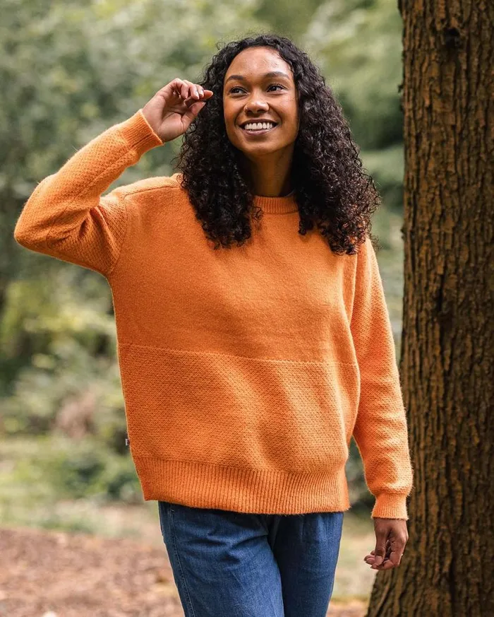 Women Tops Passenger Cove Recycled Knitted Jumper Apricot Apricot