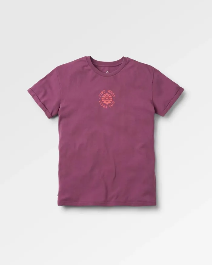 Women Tops Passenger Discovery Rolled Sleeve TShirt Berry Berry