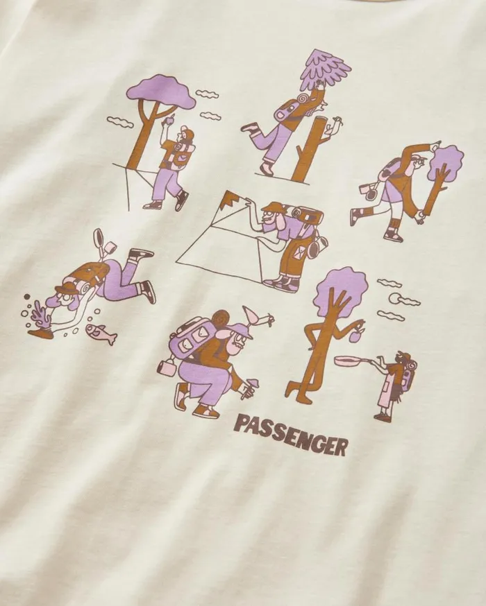 Women Tops Passenger Go Forage Organic Cotton TShirt Birch Birch