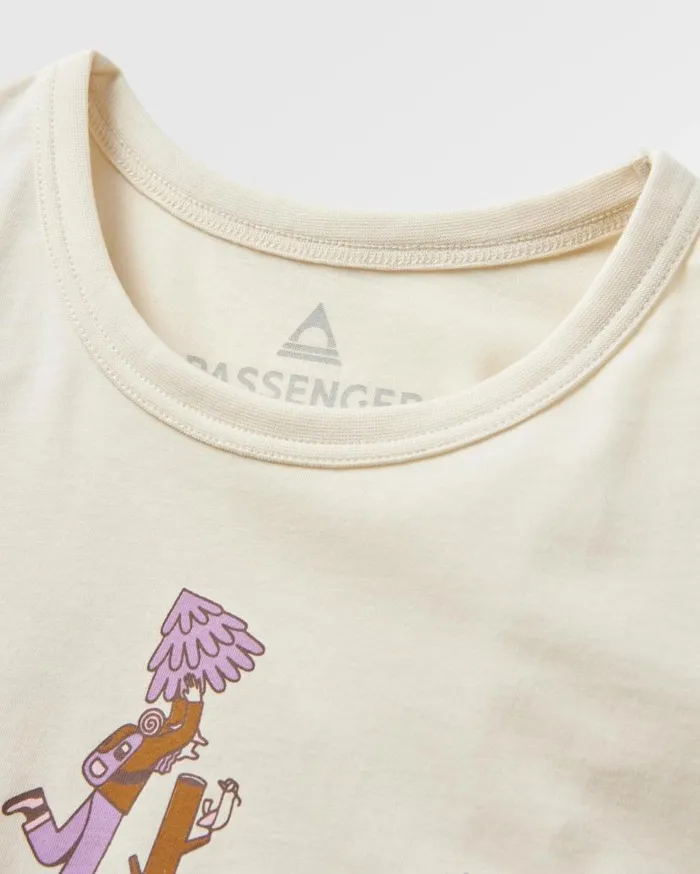 Women Tops Passenger Go Forage Organic Cotton TShirt Birch Birch