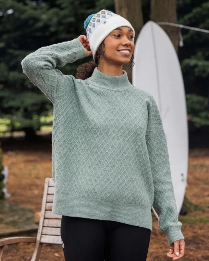 Women Tops Passenger Hinterland Recycled Knitted Jumper Pistachio Pistachio