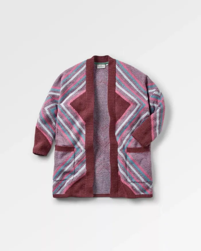 Women Tops Passenger Homestead Recycled Cardigan Wine Wine