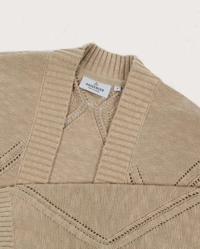 Women Tops Passenger Palm Organic Cotton Cardigan Biscuit Biscuit
