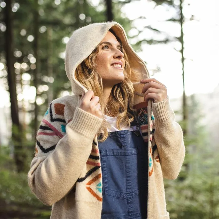 Women Tops Passenger Palumbo Hooded Cardigan Off White Off White