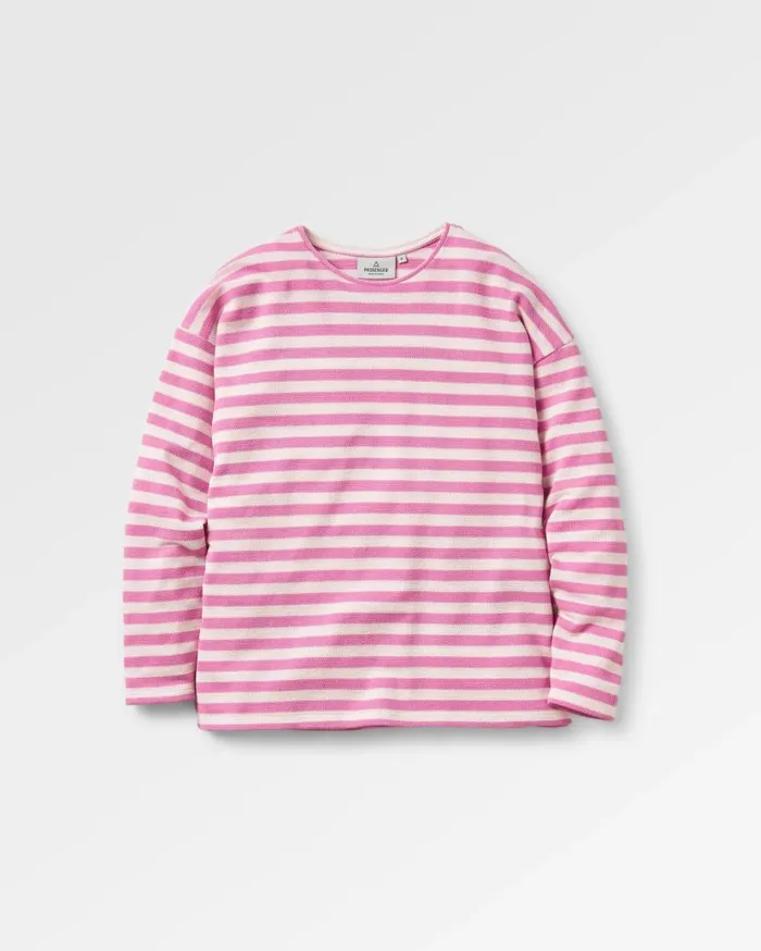 Women Tops Passenger Panorama Striped LS TShirt Mauve Haze Stripe Mauve Haze Stripe