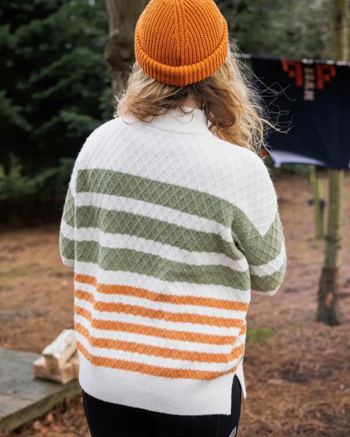 Women Tops Passenger Ramble Recycled Knitted Jumper Off White Off White
