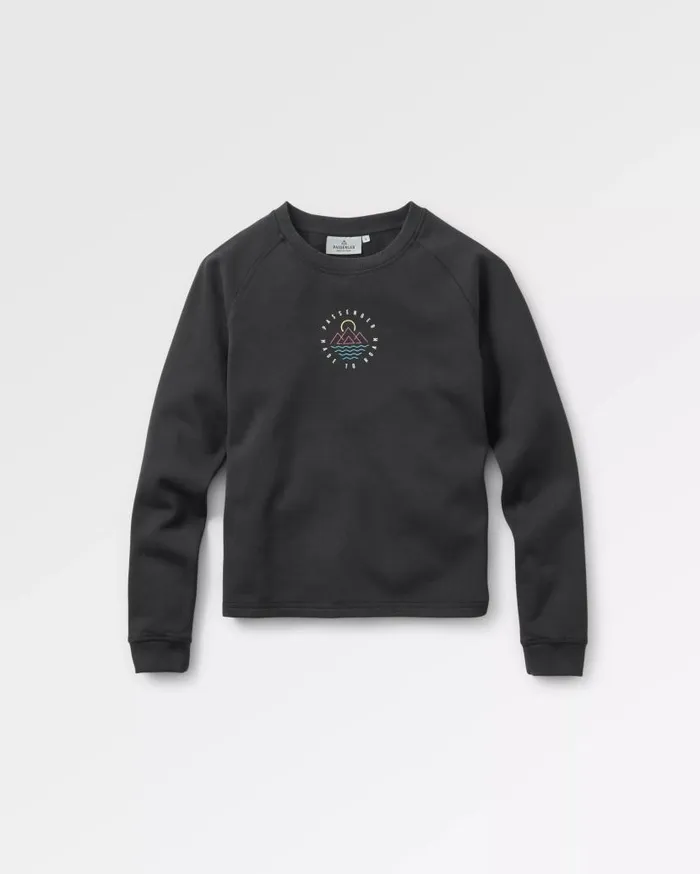 Women Tops Passenger Remote Recycled Cotton Sweatshirt Black Black