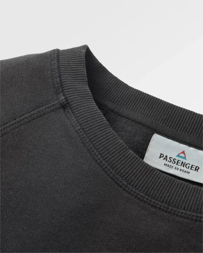 Women Tops Passenger Remote Recycled Cotton Sweatshirt Black Black