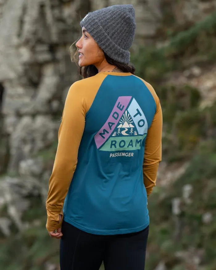 Women Tops Passenger River Recycled Active LS TShirt Dusty Ochre Corsair Blue Dusty Ochre Corsair Blue Women Tops Passenger River Recycled Active LS TShirt Dusty Ochre Corsair Blue Dusty Ochre Corsair Blue