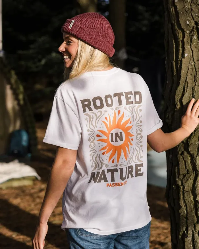 Women Tops Passenger Rooted In Nature Recycled Cotton TShirt White White