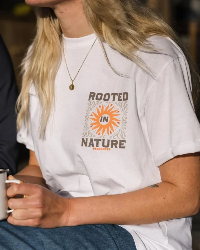 Women Tops Passenger Rooted In Nature Recycled Cotton TShirt White White