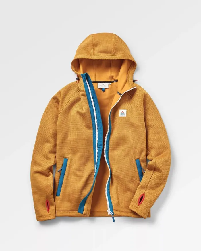Women Tops Passenger Slope Hooded Recycled Fleece Dusty Ochre Dusty Ochre