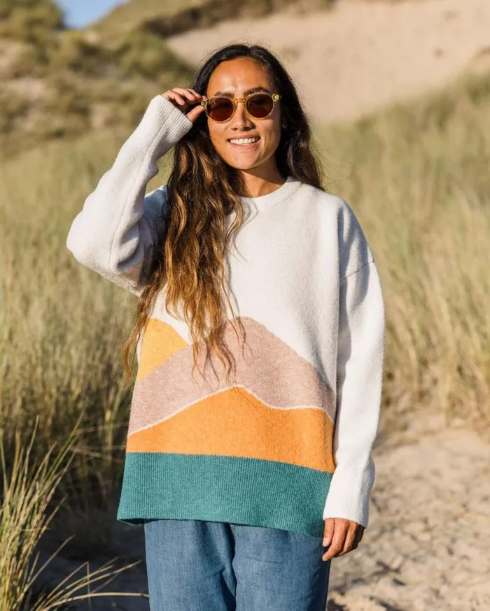 Women Tops Passenger Vista Recycled Knitted Jumper Off White Off White
