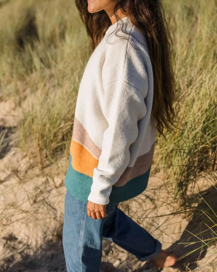 Women Tops Passenger Vista Recycled Knitted Jumper Off White Off White