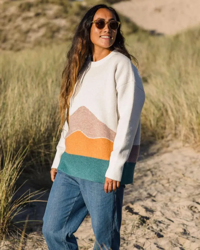 Women Tops Passenger Vista Recycled Knitted Jumper Off White Off White