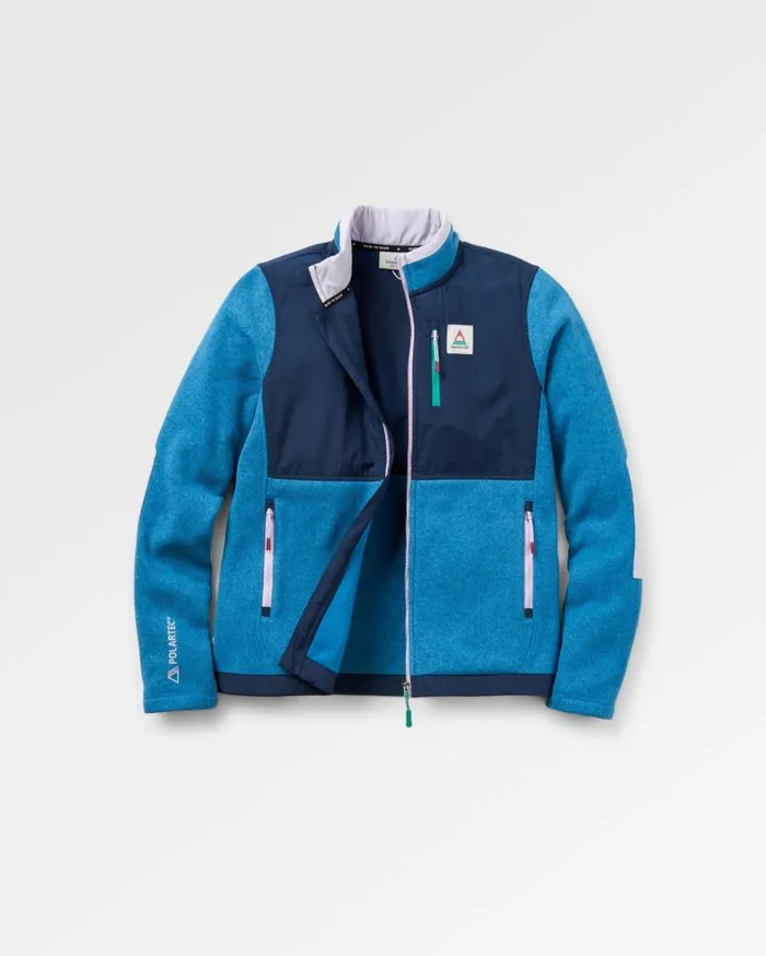 Women Tops Passenger Wilder Recycled Polartec Fleece Blue Steel Marl Blue Steel Marl