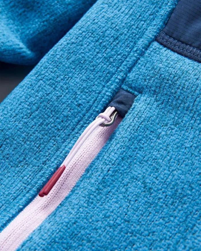Women Tops Passenger Wilder Recycled Polartec Fleece Blue Steel Marl Blue Steel Marl