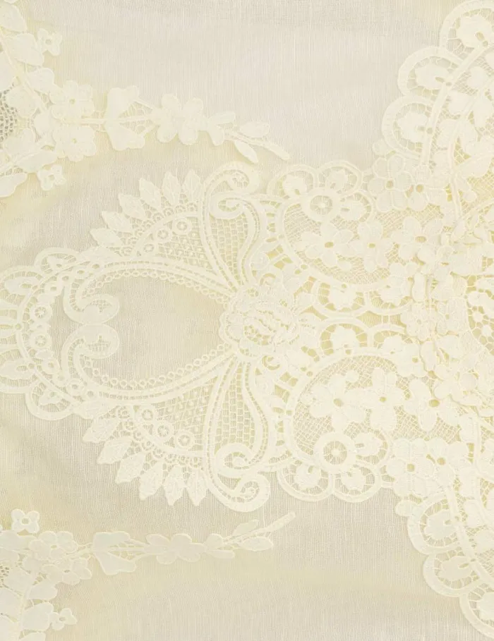 Women Tops Zimmermann Natura Lace Patch Tank Lemon