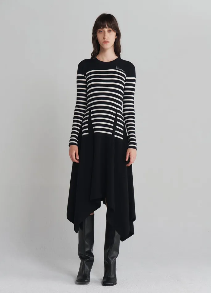 Women Trompe L039oeil Dart Knitted Dress MONSE Dresses