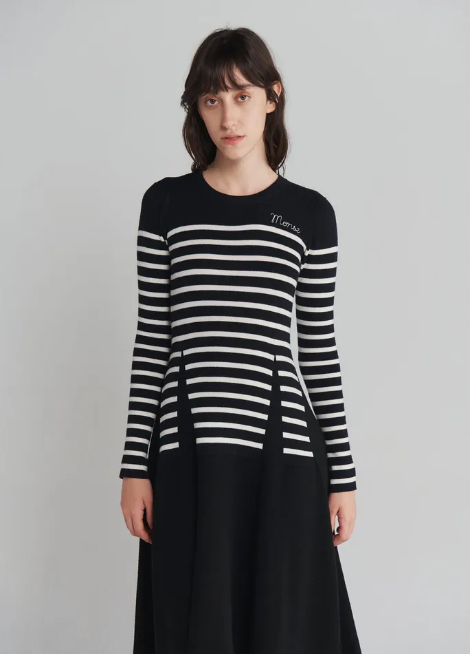 Women Trompe L039oeil Dart Knitted Dress MONSE Dresses
