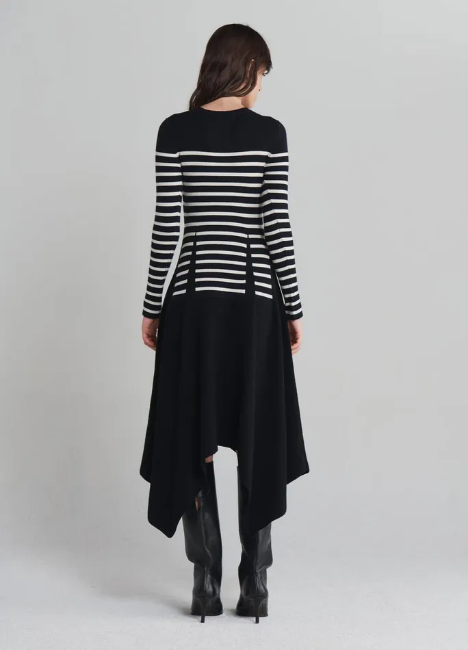 Women Trompe L039oeil Dart Knitted Dress MONSE Dresses