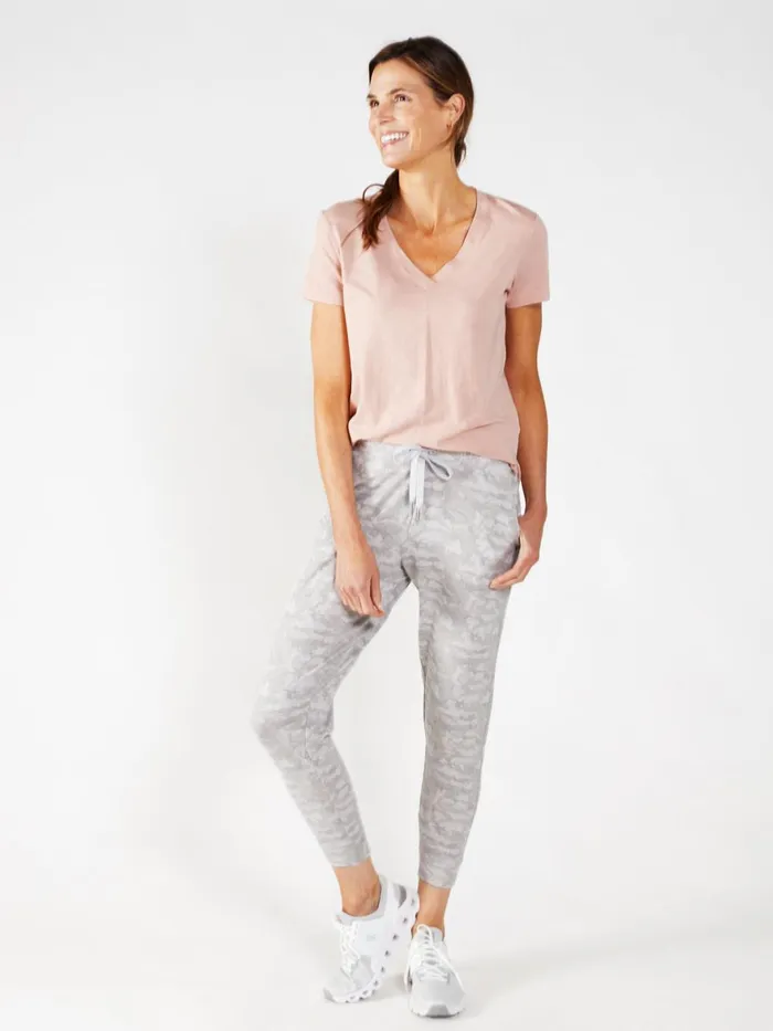 Women Varsity Brushed Lightweight Jogger Tasc Performance Pants Joggers