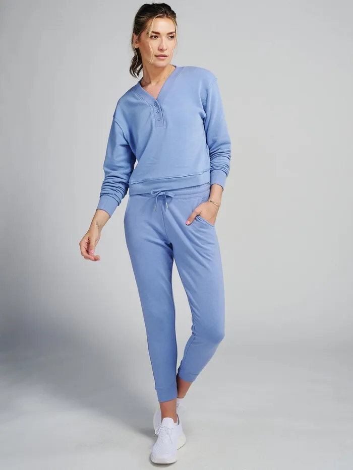 Women Varsity Brushed Lightweight Jogger Tasc Performance Pants Joggers