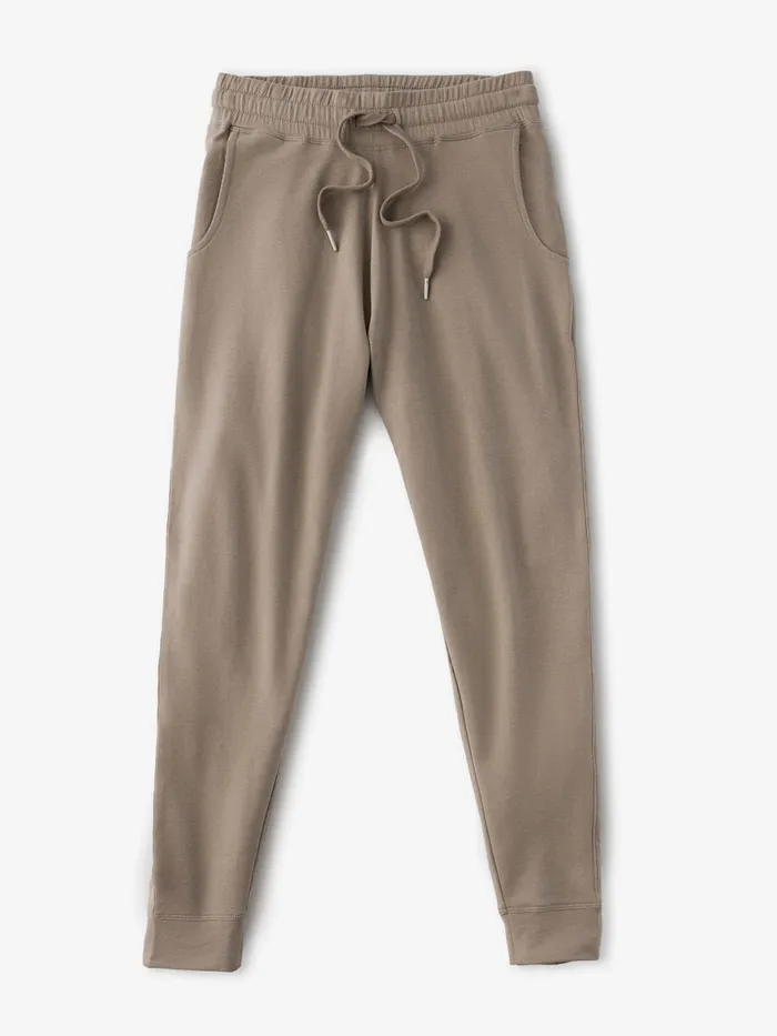 Women Varsity Brushed Lightweight Jogger Tasc Performance Pants Joggers