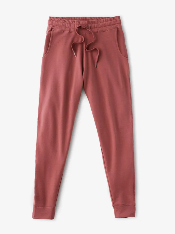 Women Varsity Brushed Lightweight Jogger Tasc Performance Pants Joggers