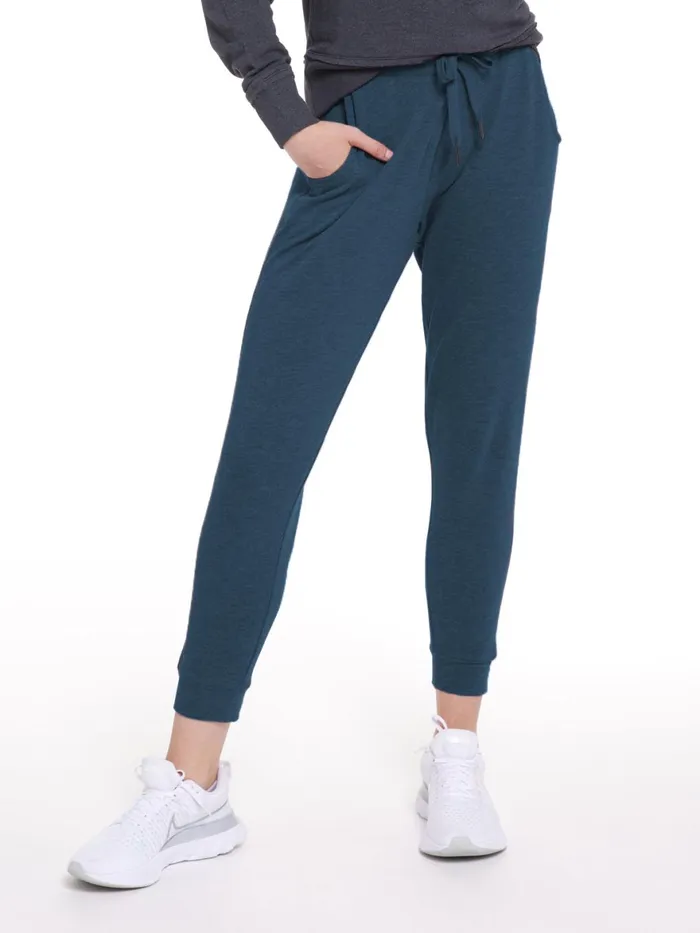 Women Varsity Brushed Lightweight Jogger Tasc Performance Pants Joggers