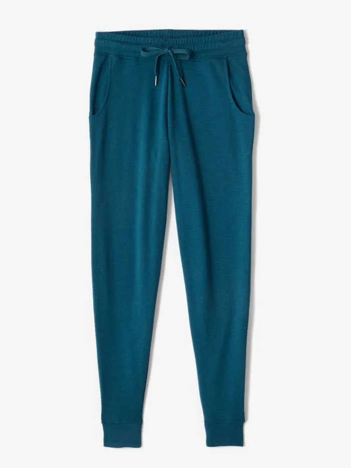 Women Varsity Brushed Lightweight Jogger Tasc Performance Pants Joggers