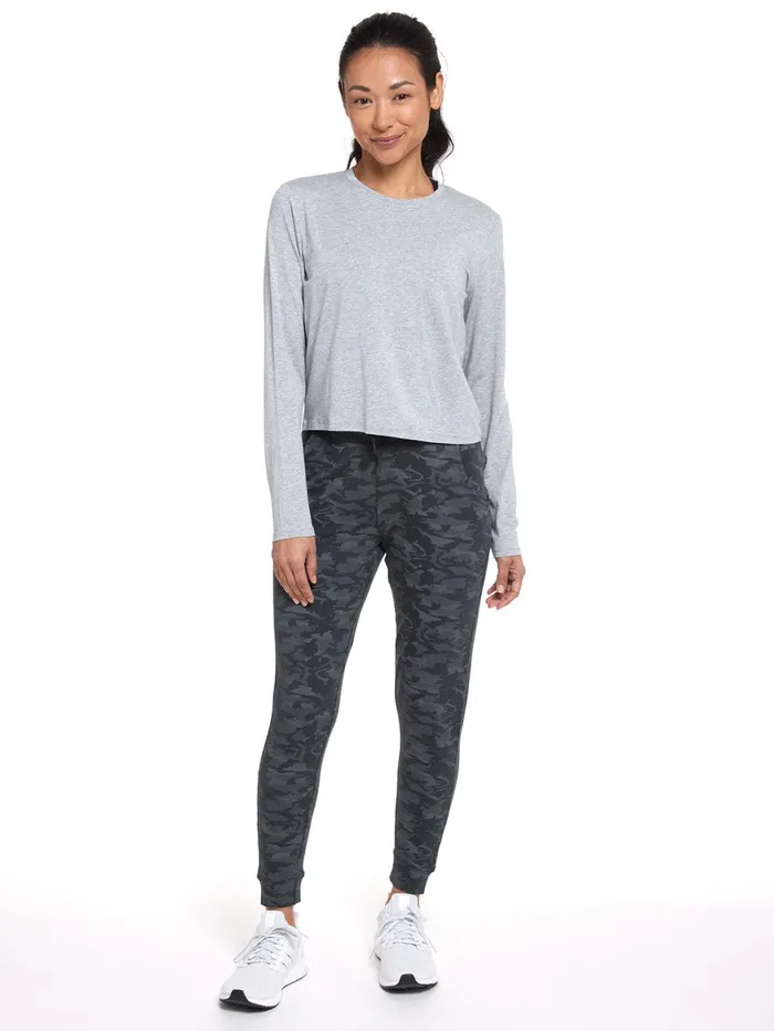 Women Varsity Brushed Lightweight Jogger Tasc Performance Pants Joggers