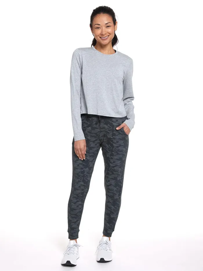 Women Varsity Brushed Lightweight Jogger Tasc Performance Pants Joggers