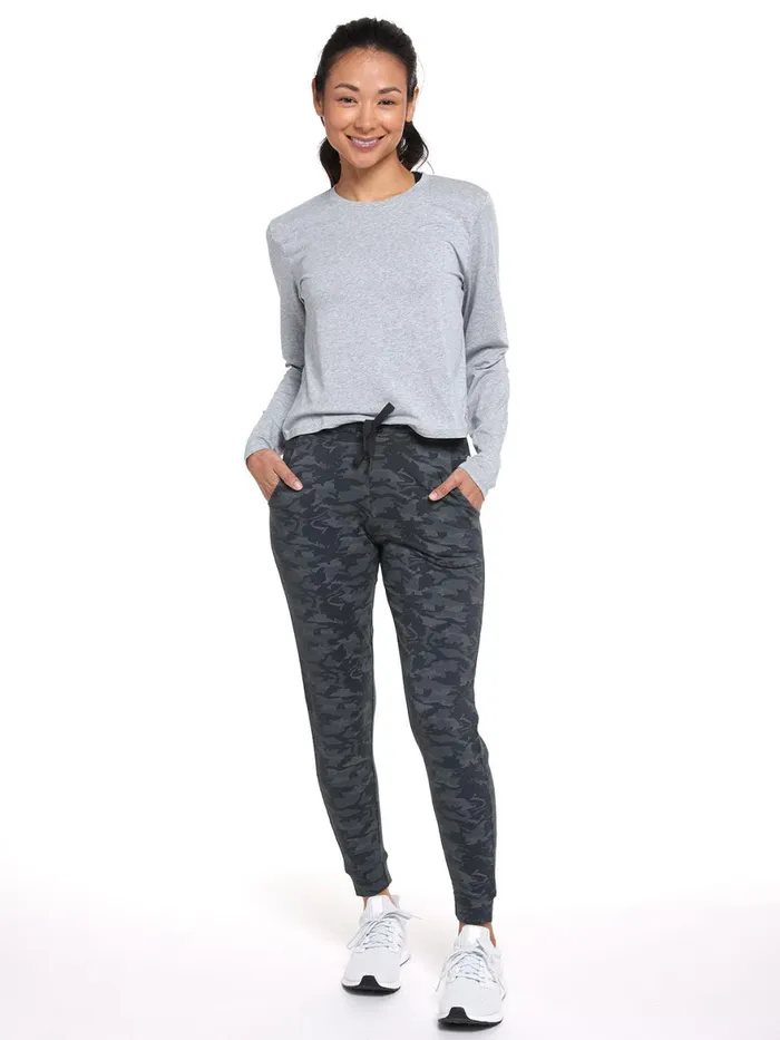 Women Varsity Brushed Lightweight Jogger Tasc Performance Pants Joggers